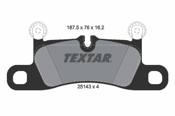 Textar 2514301 Тормозные колодки дисковые, комплект 2514301: Отличная цена - Купить в Польше на 2407.PL!