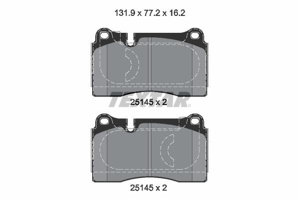Textar 2514501 Brake Pad Set, disc brake 2514501: Buy near me in Poland at 2407.PL - Good price!
