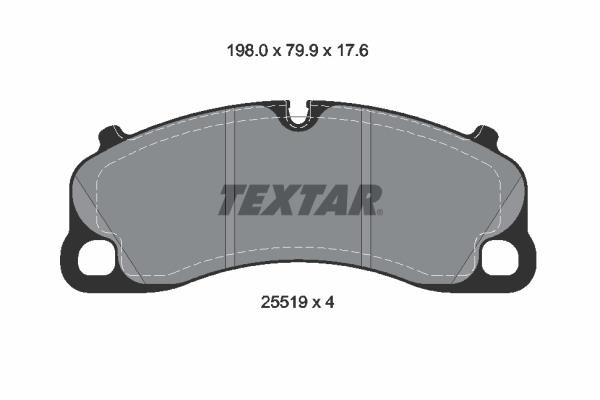 Textar 2551901 Brake Pad Set, disc brake 2551901: Buy near me in Poland at 2407.PL - Good price!