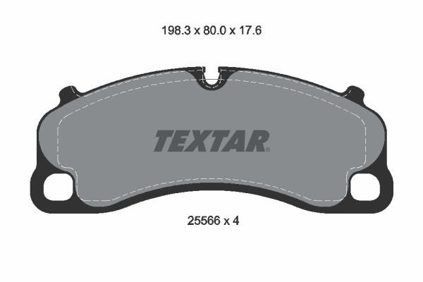 Textar 2556601 Brake Pad Set, disc brake 2556601: Buy near me at 2407.PL in Poland at an Affordable price!