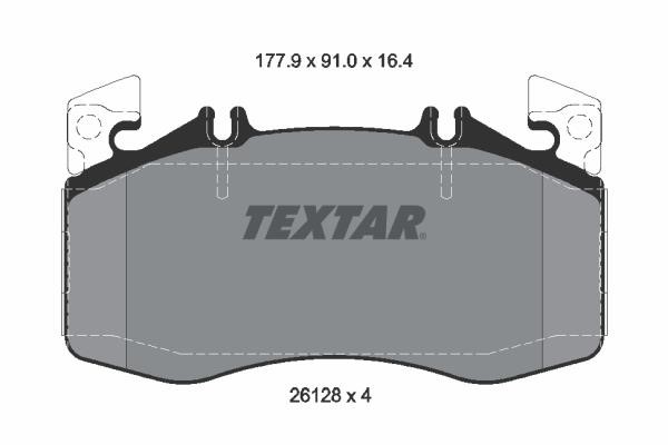 Textar 2612801 Brake Pad Set, disc brake 2612801: Buy near me in Poland at 2407.PL - Good price!