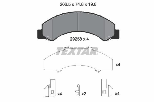 Textar 2925801 Klocki hamulcowe, zestaw 2925801: Dobra cena w Polsce na 2407.PL - Kup Teraz!