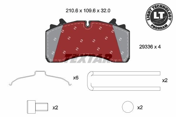 Textar 2933606 Гальмівні колодки, комплект 2933606: Купити у Польщі - Добра ціна на 2407.PL!