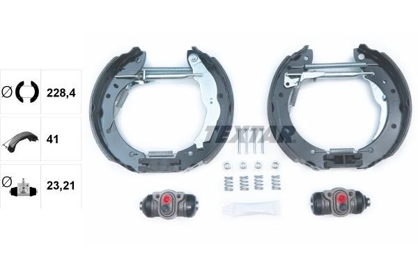 Textar 84044001 Brake shoes with cylinders, set 84044001: Buy near me in Poland at 2407.PL - Good price!