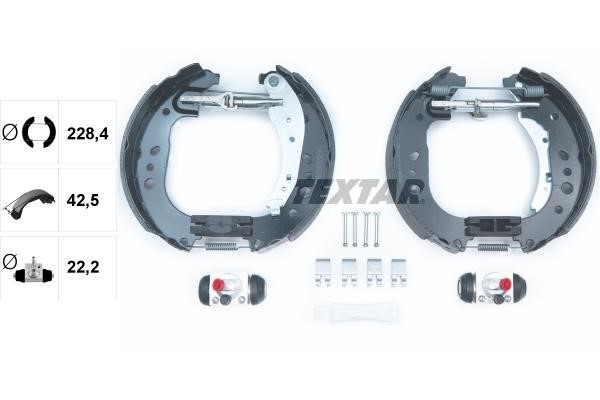 Textar 84081700 Brake shoes with cylinders, set 84081700: Buy near me in Poland at 2407.PL - Good price!