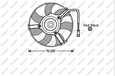 Prasco AD017F001 Вентилятор радиатора охлаждения AD017F001: Отличная цена - Купить в Польше на 2407.PL!