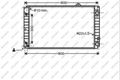 Prasco AD060R006 Radiator, engine cooling AD060R006: Buy near me in Poland at 2407.PL - Good price!