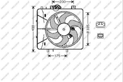 Prasco CI304F001 Hub, engine cooling fan wheel CI304F001: Buy near me at 2407.PL in Poland at an Affordable price!