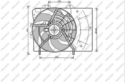 Prasco CI304F003 Hub, engine cooling fan wheel CI304F003: Buy near me at 2407.PL in Poland at an Affordable price!