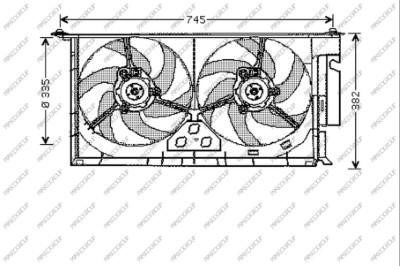 Prasco CI915F004 Hub, engine cooling fan wheel CI915F004: Buy near me in Poland at 2407.PL - Good price!