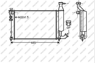 Prasco CI915R003 Kühler motorkühlung CI915R003: Kaufen Sie zu einem guten Preis in Polen bei 2407.PL!