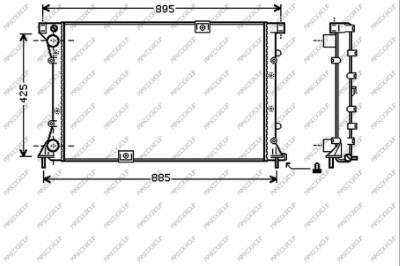 Prasco DS950R002 Radiator, engine cooling DS950R002: Buy near me in Poland at 2407.PL - Good price!