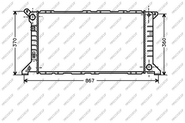 Prasco FD908R006 Радіатор охолодження двигуна FD908R006: Приваблива ціна - Купити у Польщі на 2407.PL!