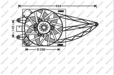 Prasco FT122F004 Вентилятор радіатора охолодження FT122F004: Приваблива ціна - Купити у Польщі на 2407.PL!