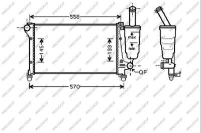 Prasco FT122R009 Радіатор охолодження двигуна FT122R009: Приваблива ціна - Купити у Польщі на 2407.PL!