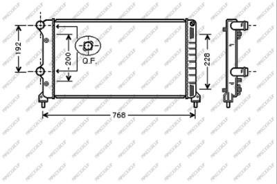 Prasco FT908R001 Radiator, engine cooling FT908R001: Buy near me in Poland at 2407.PL - Good price!