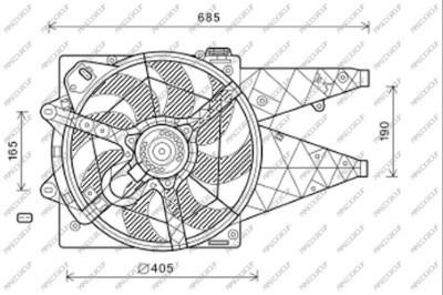 Prasco FT930F007 Вентилятор радіатора охолодження FT930F007: Приваблива ціна - Купити у Польщі на 2407.PL!