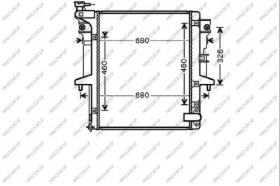 Prasco MB821R002 Радіатор охолодження двигуна MB821R002: Приваблива ціна - Купити у Польщі на 2407.PL!