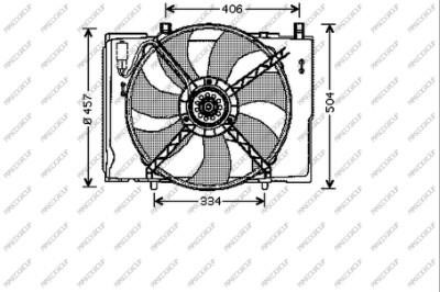 Prasco ME025F002 Вентилятор радіатора охолодження ME025F002: Приваблива ціна - Купити у Польщі на 2407.PL!