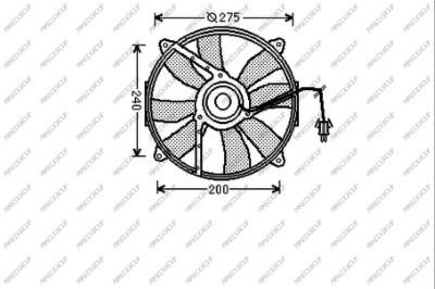 Prasco ME025F004 Вентилятор радіатора охолодження ME025F004: Приваблива ціна - Купити у Польщі на 2407.PL!