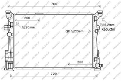 Prasco ME328R003 Radiator, engine cooling ME328R003: Buy near me in Poland at 2407.PL - Good price!