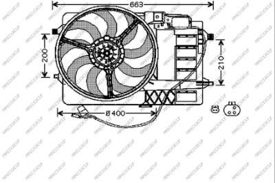 Prasco MN304F001 Hub, engine cooling fan wheel MN304F001: Buy near me in Poland at 2407.PL - Good price!