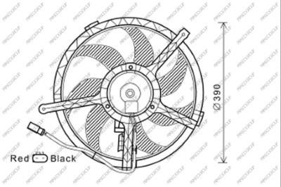 Prasco MN308F002 Hub, engine cooling fan wheel MN308F002: Buy near me in Poland at 2407.PL - Good price!