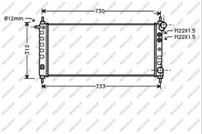 Prasco OP028R007 Radiator, engine cooling OP028R007: Buy near me in Poland at 2407.PL - Good price!