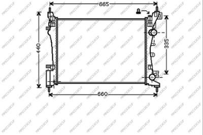 Prasco OP034R002 Radiator, engine cooling OP034R002: Buy near me in Poland at 2407.PL - Good price!