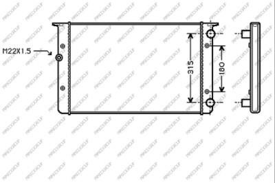 Prasco VG032R006 Radiator, engine cooling VG032R006: Buy near me in Poland at 2407.PL - Good price!