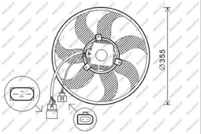 Prasco VG055F004 Hub, engine cooling fan wheel VG055F004: Buy near me in Poland at 2407.PL - Good price!