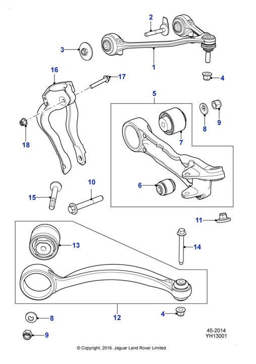 Jaguar C2D36807 Track Control Arm C2D36807: Buy near me at 2407.PL in Poland at an Affordable price!