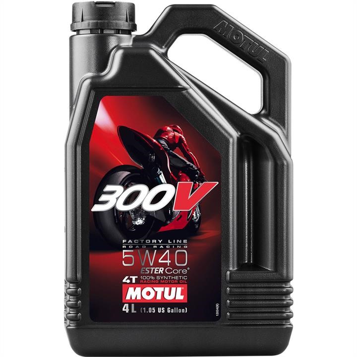 Motul 104115 Engine oil Motul 300V 4T FACTORY LINE ROAD RACING 5W-40, API SL, 4L 104115: Buy near me at 2407.PL in Poland at an Affordable price!