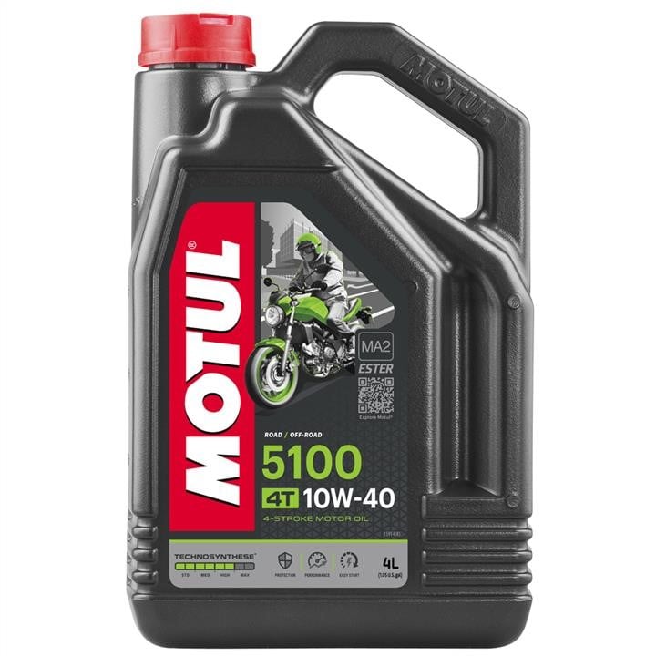 Motul 104068 Моторное масло Motul 5100 4T 10W-40, API SM/SL, 4л 104068: Отличная цена - Купить в Польше на 2407.PL!