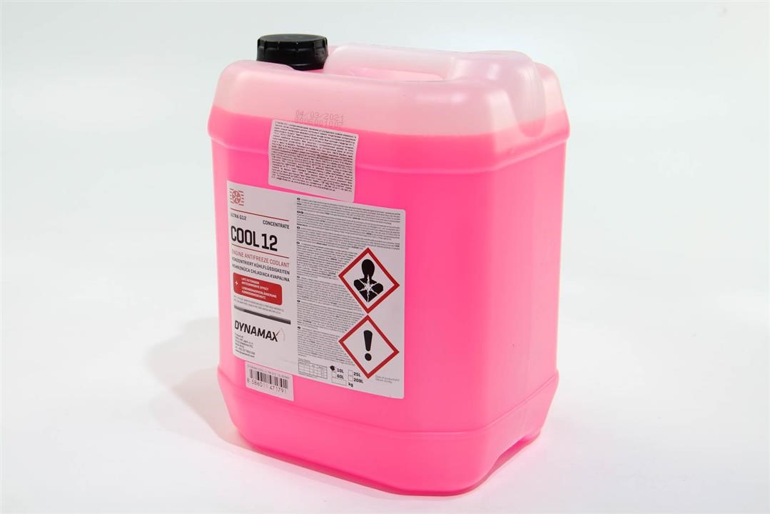 Dynamax 500990 Antifreeze Dynamax COOL 12 ULTRA G12 red, concentrate -80, 10L 500990: Buy near me in Poland at 2407.PL - Good price!