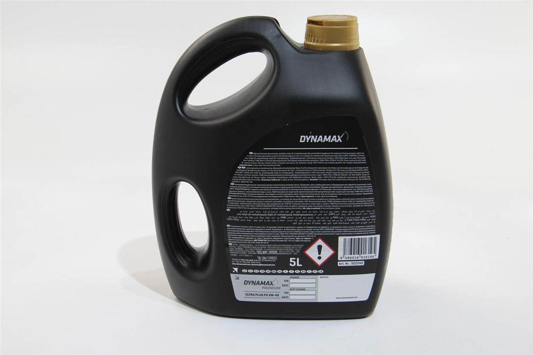 Engine oil Dynamax Premium Ultra Plus PD 5W-40, 5L Dynamax 502040