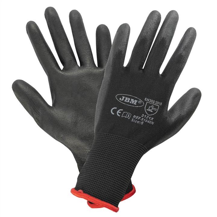 JBM 51640N Gloves with polyurethane palm coating S (T.8) 51640N: Buy near me at 2407.PL in Poland at an Affordable price!