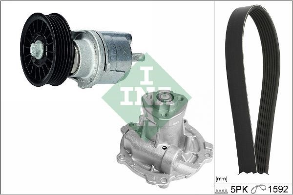 INA 529 0161 31 DRIVE BELT KIT, WITH WATER PUMP 529016131: Buy near me in Poland at 2407.PL - Good price!