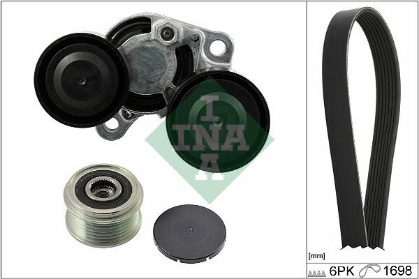 INA 529 0206 20 Drive belt kit 529020620: Buy near me at 2407.PL in Poland at an Affordable price!
