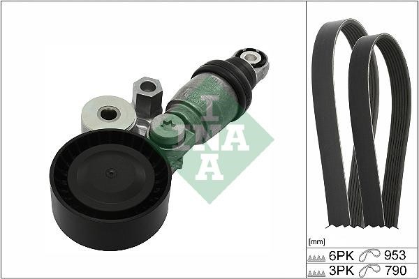 INA 529 0371 10 Drive belt kit 529037110: Buy near me at 2407.PL in Poland at an Affordable price!