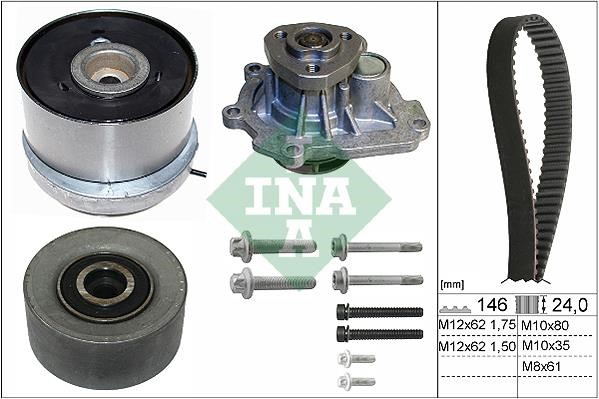 INA 530 0724 30 TIMING BELT KIT WITH WATER PUMP 530072430: Buy near me in Poland at 2407.PL - Good price!