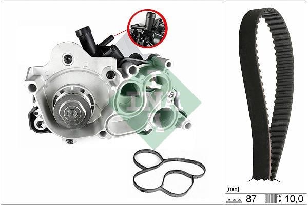 INA 530 0742 30 TIMING BELT KIT WITH WATER PUMP 530074230: Buy near me in Poland at 2407.PL - Good price!