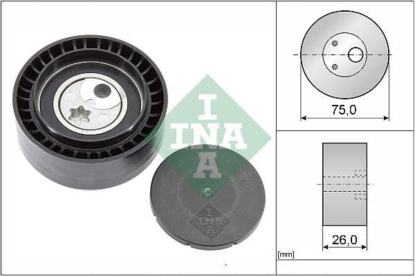 INA 531 0930 10 V-ribbed belt tensioner (drive) roller 531093010: Buy near me in Poland at 2407.PL - Good price!