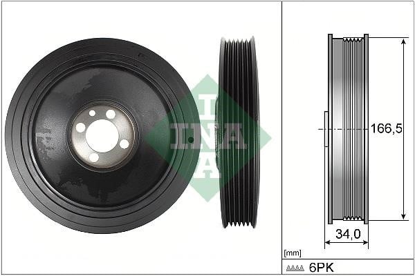 INA 544 0150 10 Pulley crankshaft 544015010: Buy near me in Poland at 2407.PL - Good price!