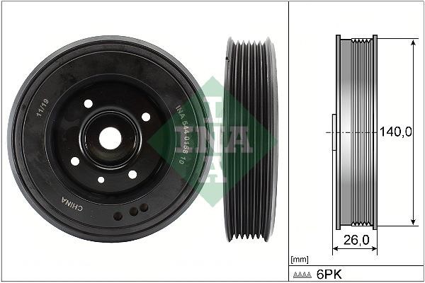 INA 544 0158 10 Pulley crankshaft 544015810: Buy near me at 2407.PL in Poland at an Affordable price!