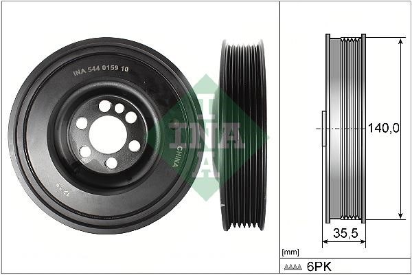 INA 544 0159 10 Pulley crankshaft 544015910: Buy near me in Poland at 2407.PL - Good price!