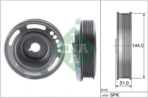 INA 544 0168 10 Pulley crankshaft 544016810: Buy near me in Poland at 2407.PL - Good price!