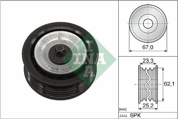 INA 532 0619 10 Idler Pulley 532061910: Buy near me in Poland at 2407.PL - Good price!