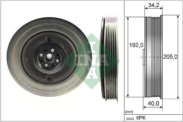 INA 544 0504 10 Pulley crankshaft 544050410: Buy near me in Poland at 2407.PL - Good price!