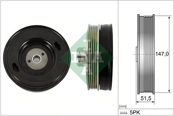INA 544 0509 10 Pulley crankshaft 544050910: Buy near me in Poland at 2407.PL - Good price!